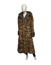 Red Fox Sectional Full-Linked Coat with Possum Collar