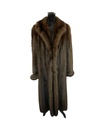 Saks Fifth Avenue Russian Sable Full-Length Coat with Wing Tip Collar and Turn-Up Cuffs