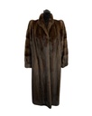 Lunaraine Mink Coat with Wing Tip Collar and Horizontal Princess Sleeves