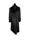 Full-Length Ranch Female Mink Coat with Wing Tip Collar and Princess Band Sleeves