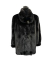 Ranch Mink Jacket with Mushroom Collar and Turned-Up Cuffs