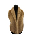 Pastel Mink Vest Shawl Collar