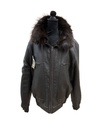 Men’s Brown Beaver Bomber Jacket Reversible to Lamb Leather