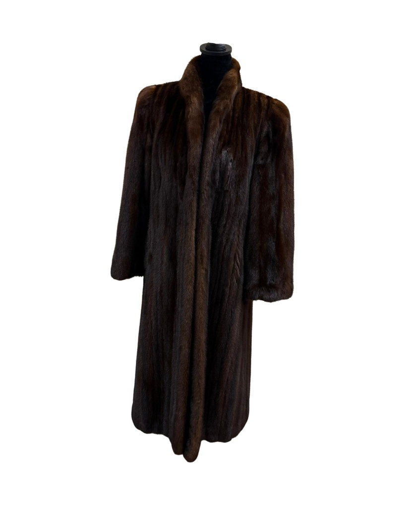 Mahogany Full Length Mink Coat