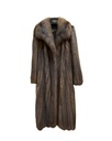 Russian Sable Coat with Notched Collar & Straight Sleeves