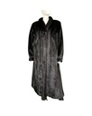Black Mink Coat with Wing Tip Collar & Princess Band Sleeves