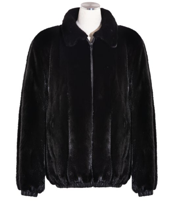 30” Men's Mink Jacket Reversible to Lamb Nappa | Koslow's North
