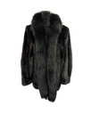 Black Mink Jacket w/ Black Fox Tuxedo