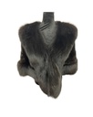 Mink Shawl w/ Black Fox Trim