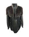 Jen Nappa Lamb Leather Jacket w/ Mink Trim
